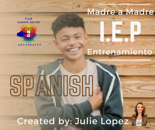 {IAO} Spanish Padre a Padre Entrenamiento de IEP { Gratis }