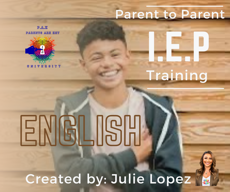 {IAO} Parent to Parent IEP Training { FREE }